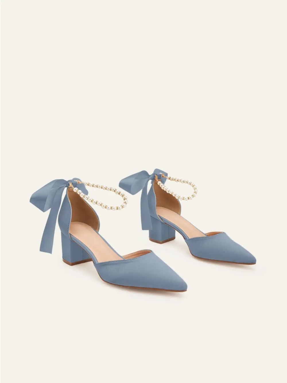 ISO Azazie Dusty Blue Heels - Sz 10